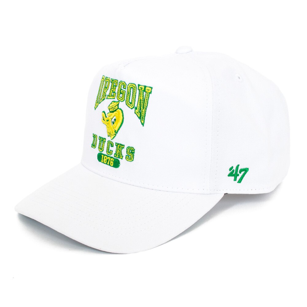 Arched Oregon, White, Curved Bill, Cotton, Accessories, Unisex, 47 Brand, Constructed, Twill, 40's style, Adjustable, Hat, 943815